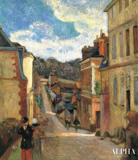 La rue Jouvenet à Rouen - Paul Gauguin - Reproductions de tableaux et peintures haut de gamme