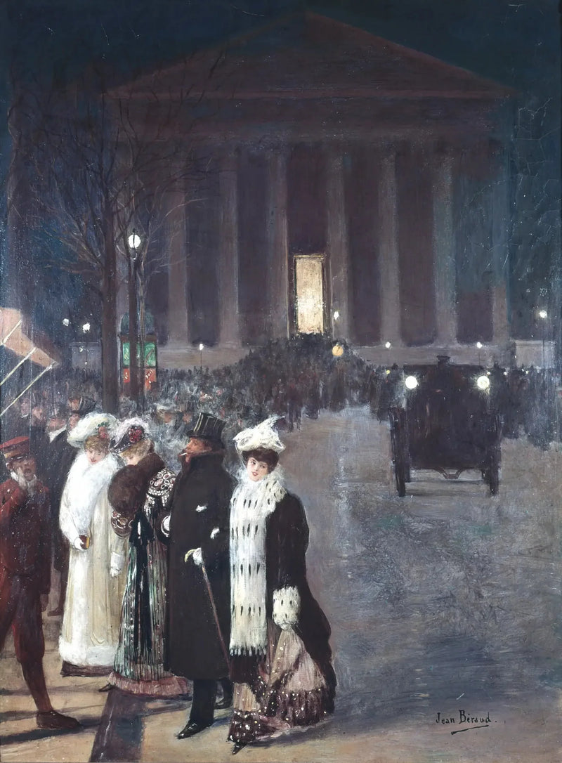 The Rue Royale, Christmas evening - Jean Béraud