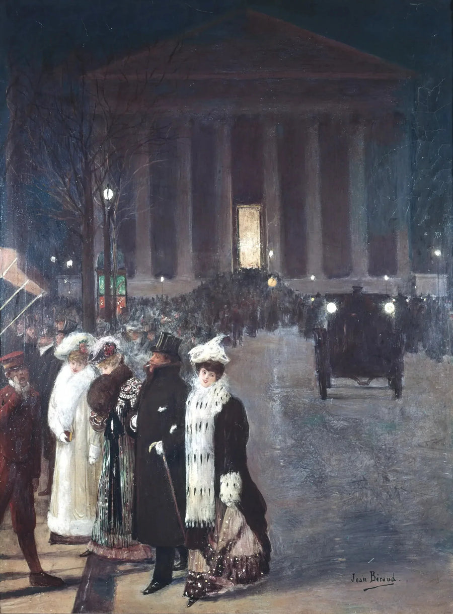 The Rue Royale, Christmas evening - Jean Béraud