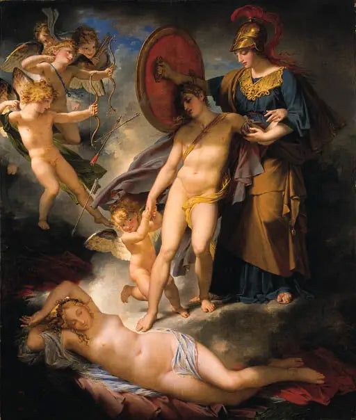 Wisdom Preserving Adolescence from the Traits of Love - Charles Meynier