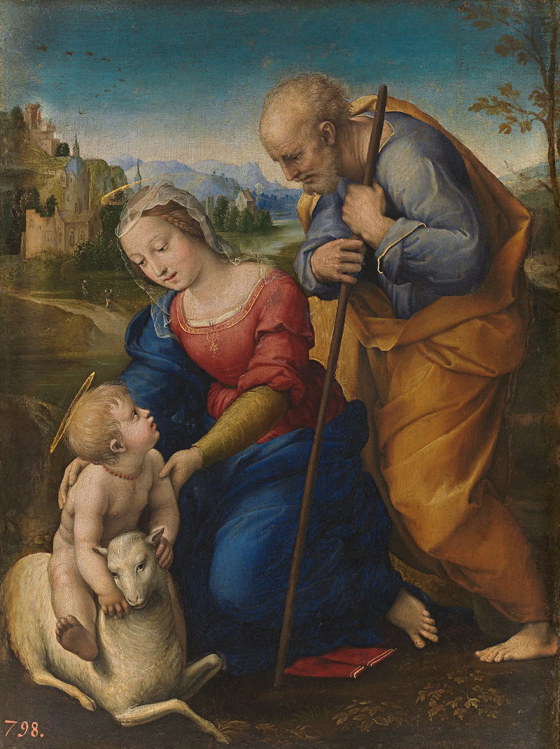 The Holy Family with the Lamb - Raphael Sanzio