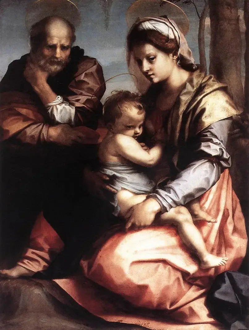 The Holy Family. - Andrea del Sarto