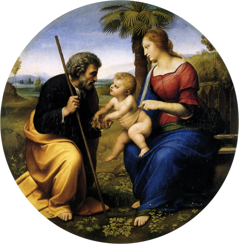 The Holy Family with Palm Tree - Raphael Sanzio