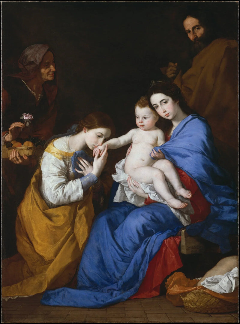 The Holy Family with Saint Anne and Saint Catherine of Alexandria - Jusepe de Ribera