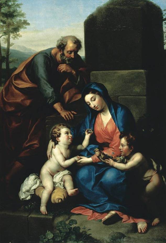 The Holy Family with the Child Saint John the Baptist - Anton Raphael Mengs