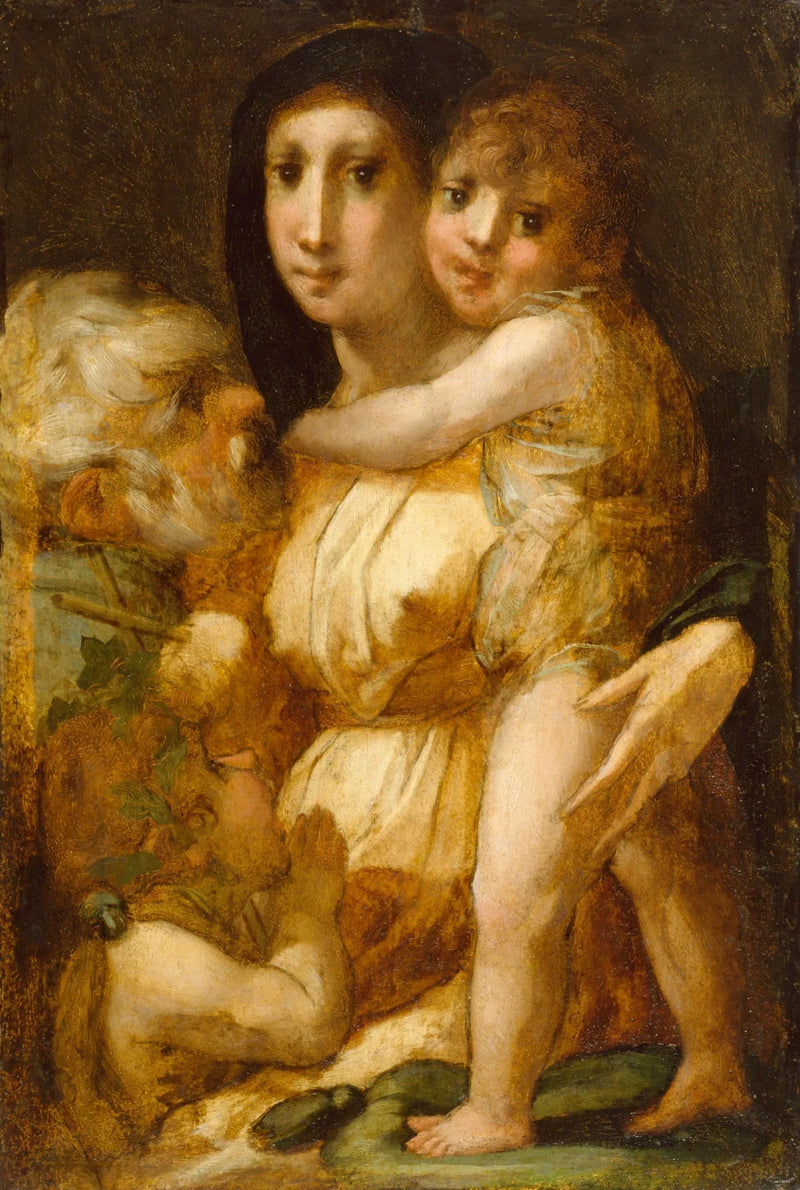 The Holy Family with the Child Saint John the Baptist - Rosso Fiorentino