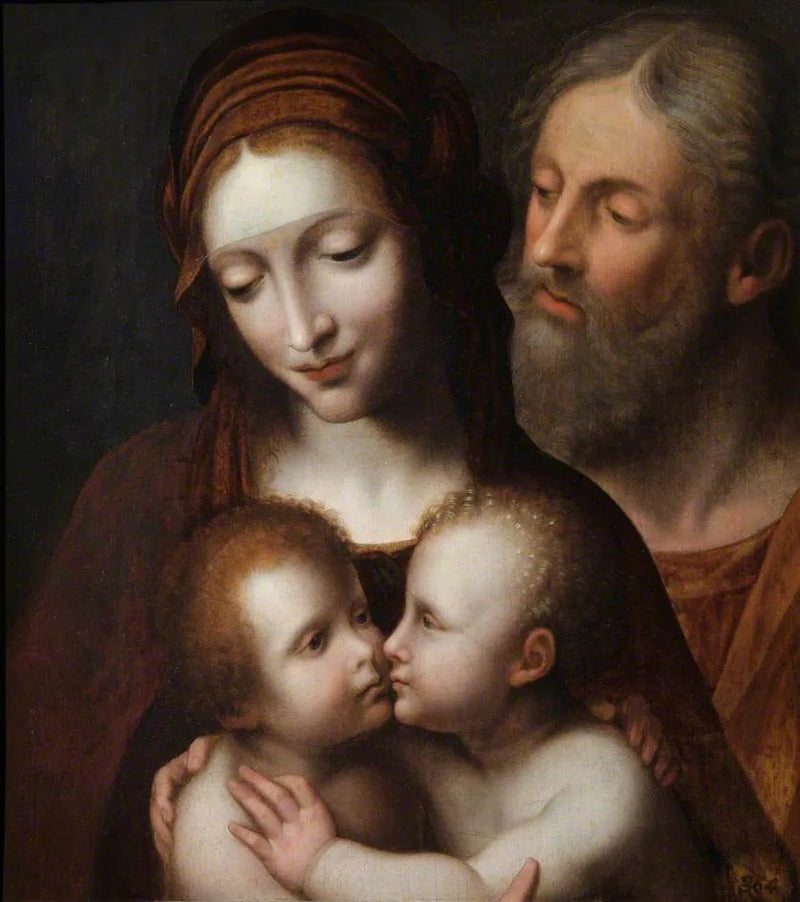 The Holy Family with the Child Saint John - Bernardino Luini
