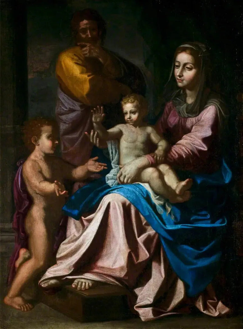 The Holy Family with the Child Saint John - Nicolas Poussin