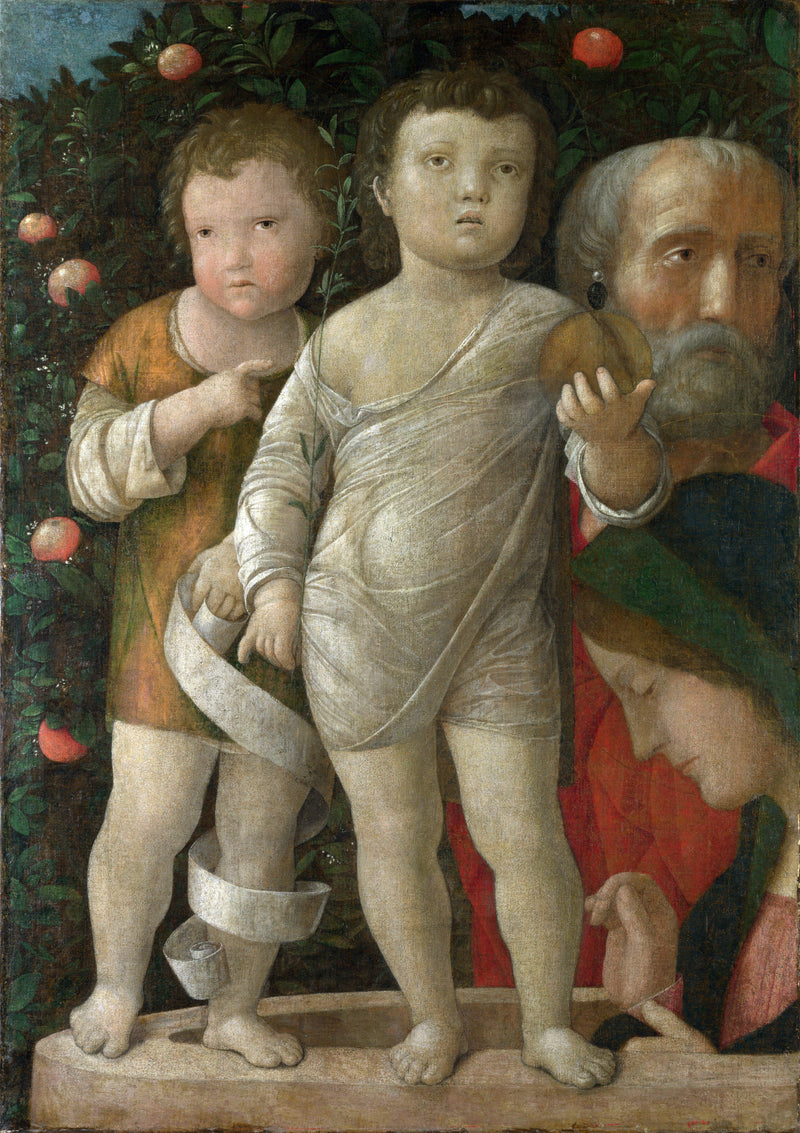 The Holy Family with Saint John - Andrea Mantegna