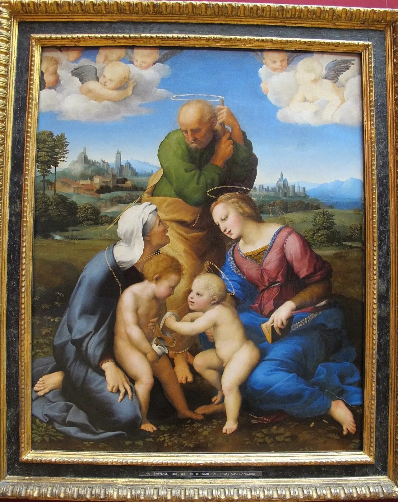 La Sainte Famille Canigiani - Raphaël Sanzio image 2 tableau peint à l’huile sur toile
