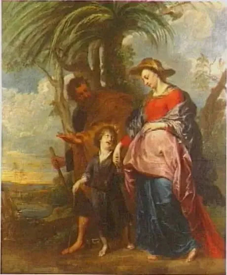 The Holy Family Returning from Egypt - Antoine van Dyck