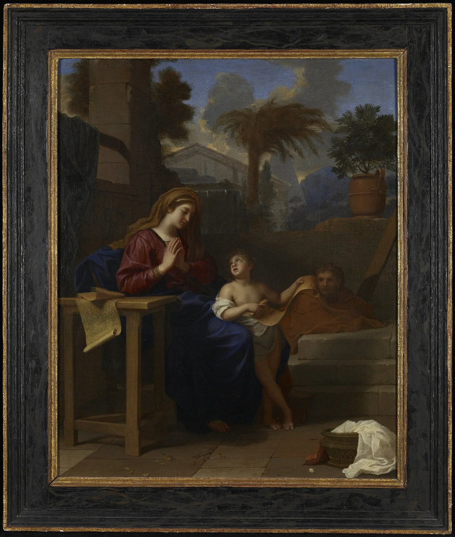 La Sainte Famille en Égypte - Charles Le Brun image 1 reproduction de peinture à l’huile
