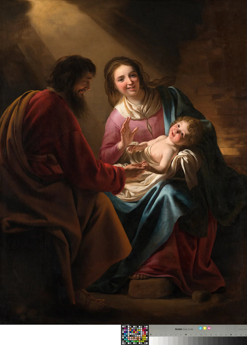 The Holy Family - Gerrit van Honthorst