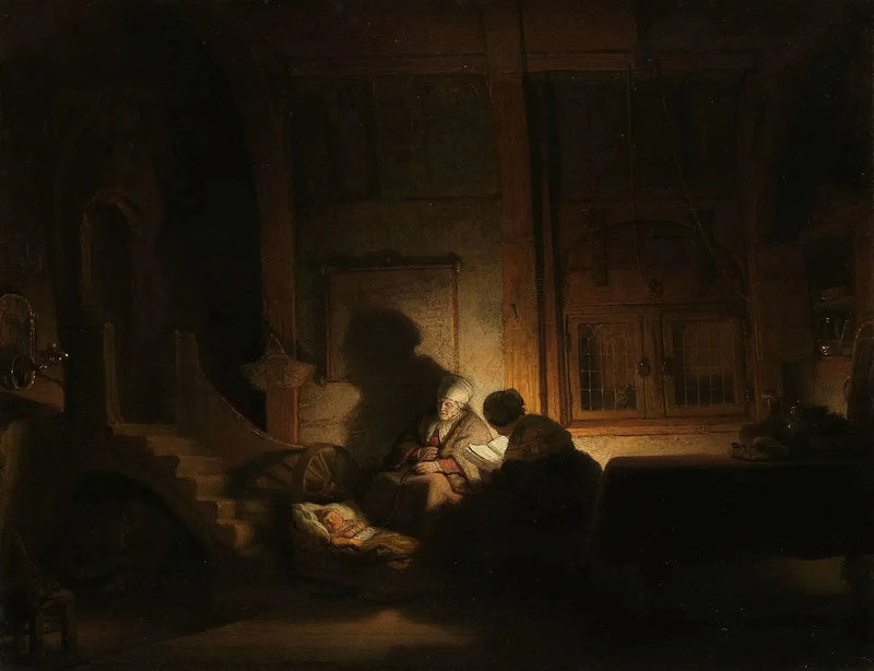 The Holy Family at Night - Rembrandt