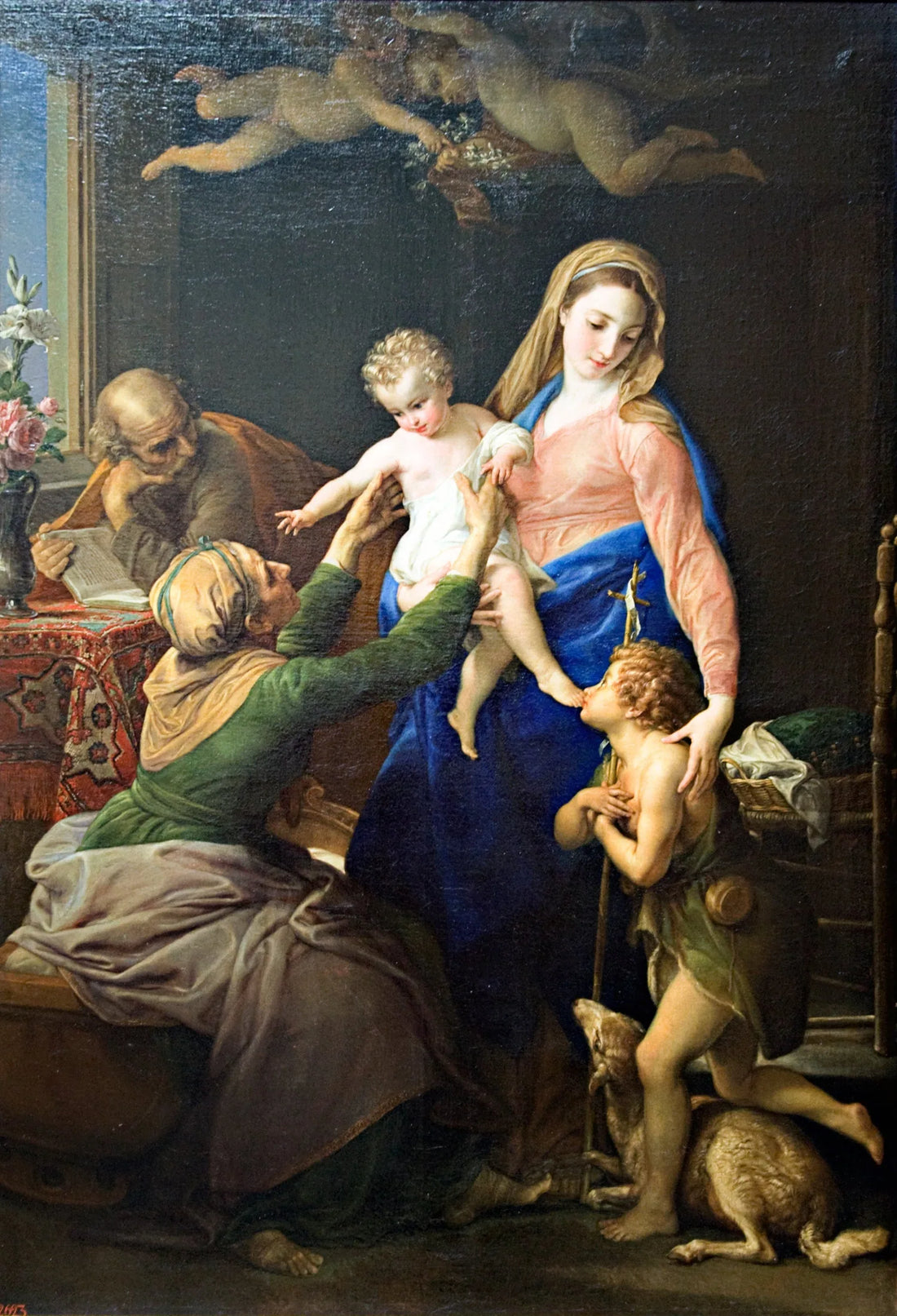 The Holy Family - Pompeo Batoni