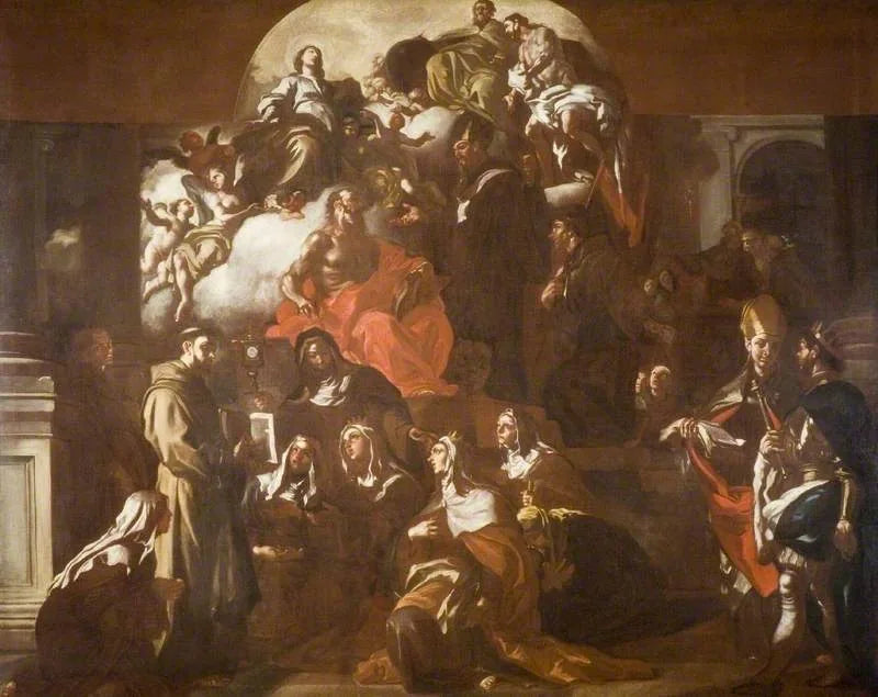 The Holy Trinity with the Virgin and the Saints - Francesco Solimena