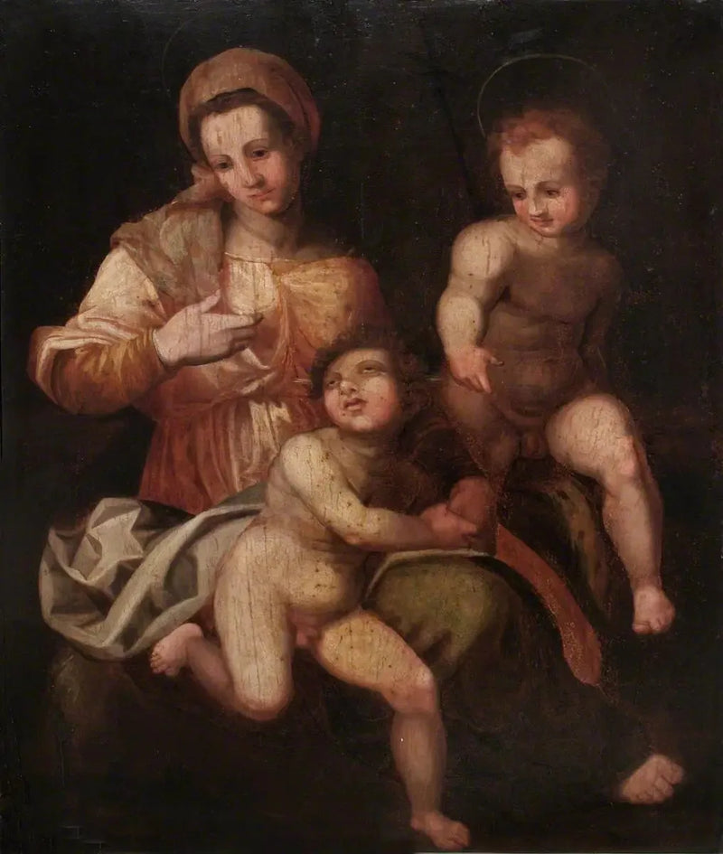 The Holy Virgin with the Child Jesus and Saint John the Baptist - Andrea del Sarto
