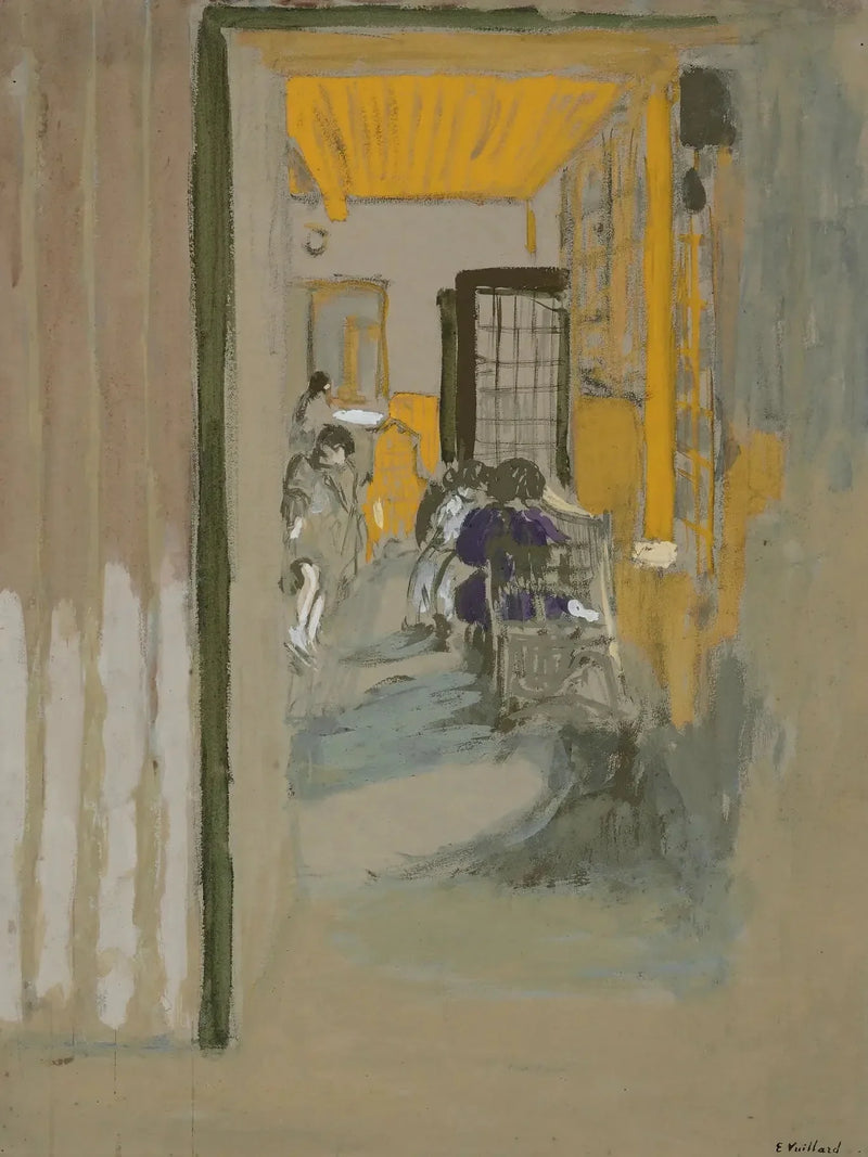The Study Room at the Pavilions - Édouard Vuillard