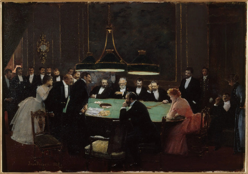 The game room - Jean Béraud