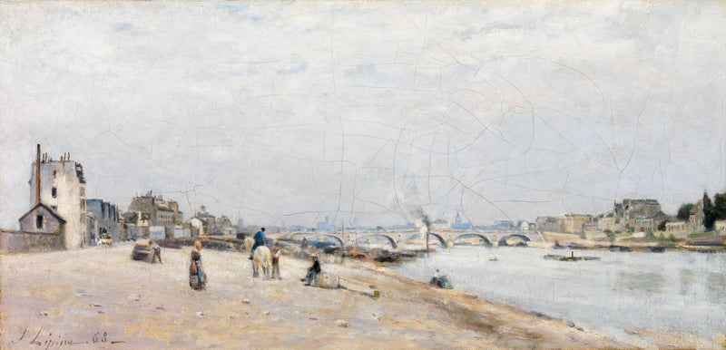 The Seine at Bercy - Stanislas Lépine