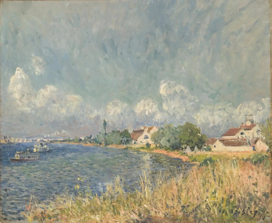 The Seine at Billancourt - Alfred Sisley