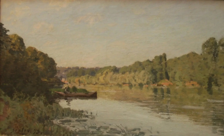 The Seine at Bougival, Autumn Effect - Alfred Sisley