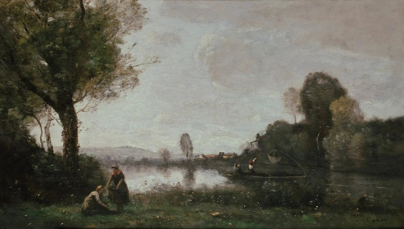 The Seine at Chatou - Jean-Baptiste Camille Corot