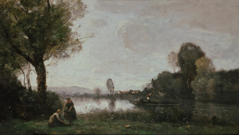 The Seine at Chatou - Jean-Baptiste Camille Corot