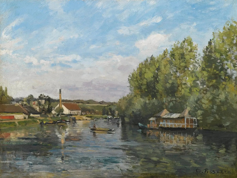 The Seine at Port-Marly - Camille Pissarro