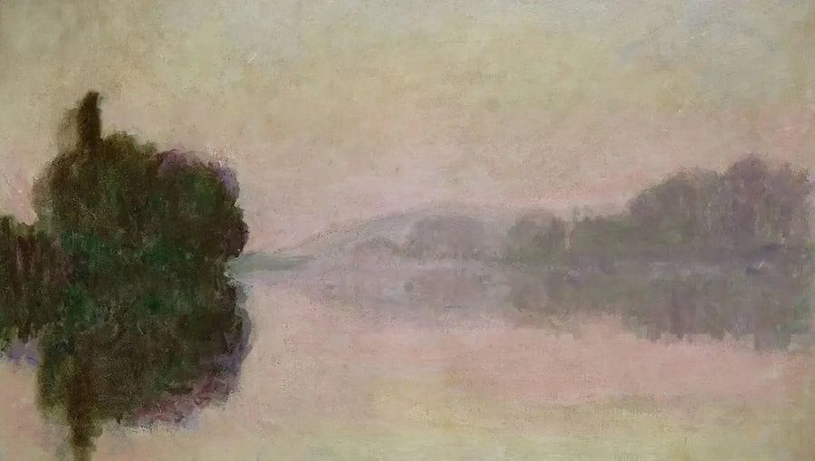 The Seine at Port-Villez, evening effect - Claude Monet