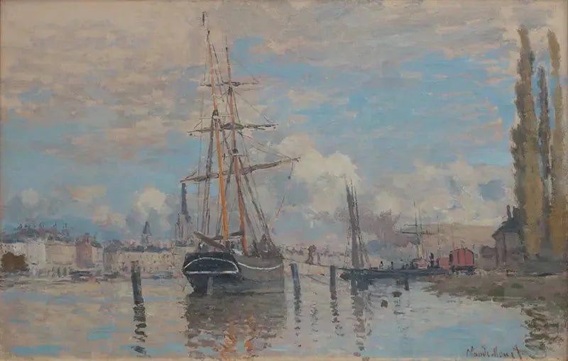 The Seine at Rouen - Claude Monet