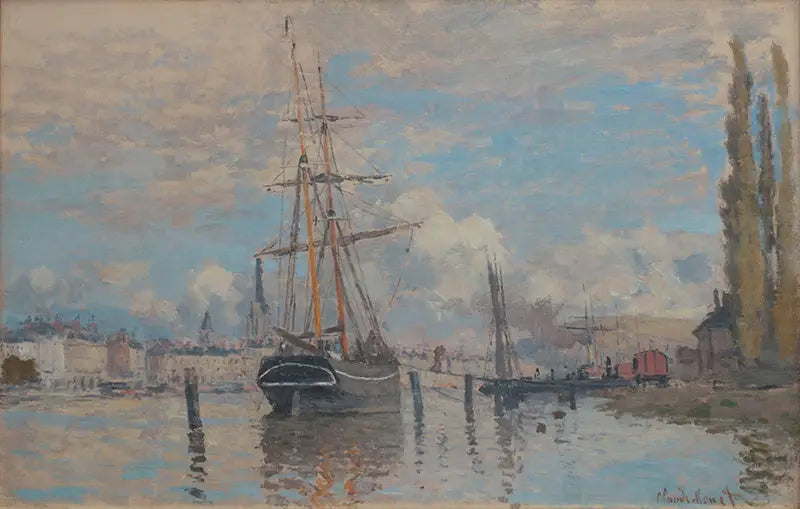 Reproduction du tableau « La Seine à Rouen - Claude Monet » par Alpha Reproduction en peinture à l’huile