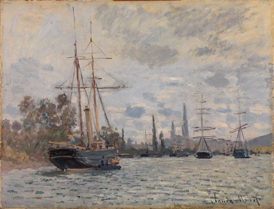 The Seine at Rouen - Claude Monet