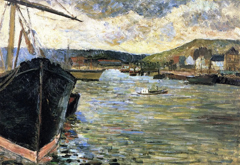 The Seine at Rouen, or The Port of Rouen - Paul Gauguin