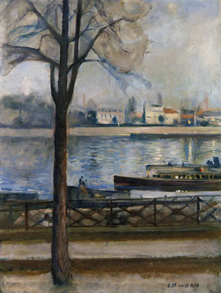 The Seine at Saint-Cloud - Edvard Munch