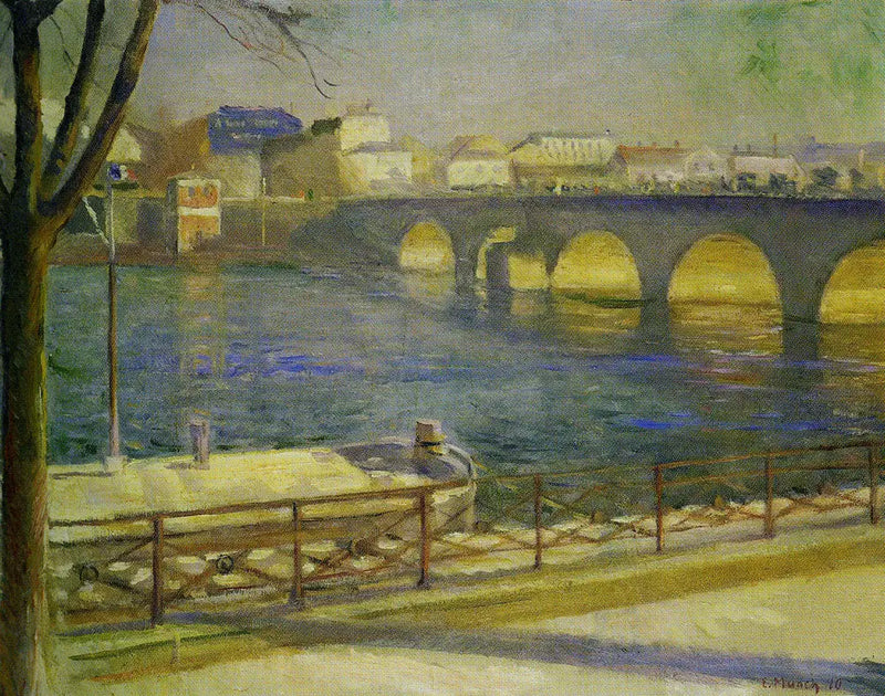 The Seine at Saint-Cloud - Edvard Munch