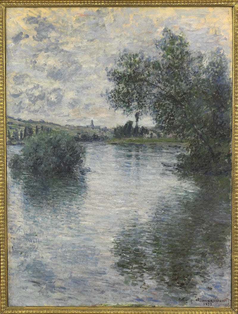 The Seine at Vétheuil - Claude Monet