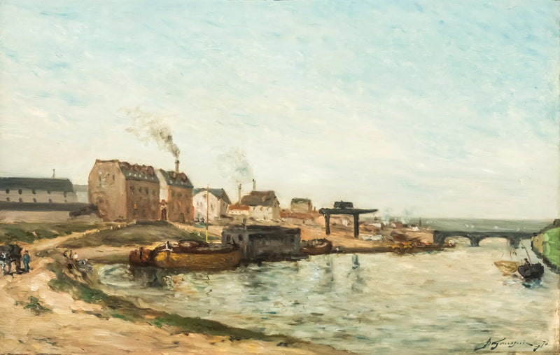 The Seine at the Grenelle Bridge - Paul Gauguin