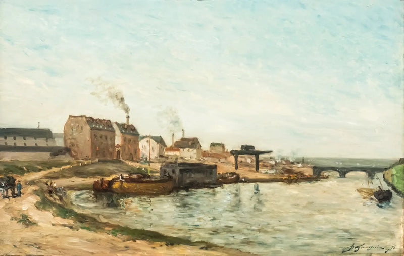 The Seine at the Grenelle Bridge - Paul Gauguin