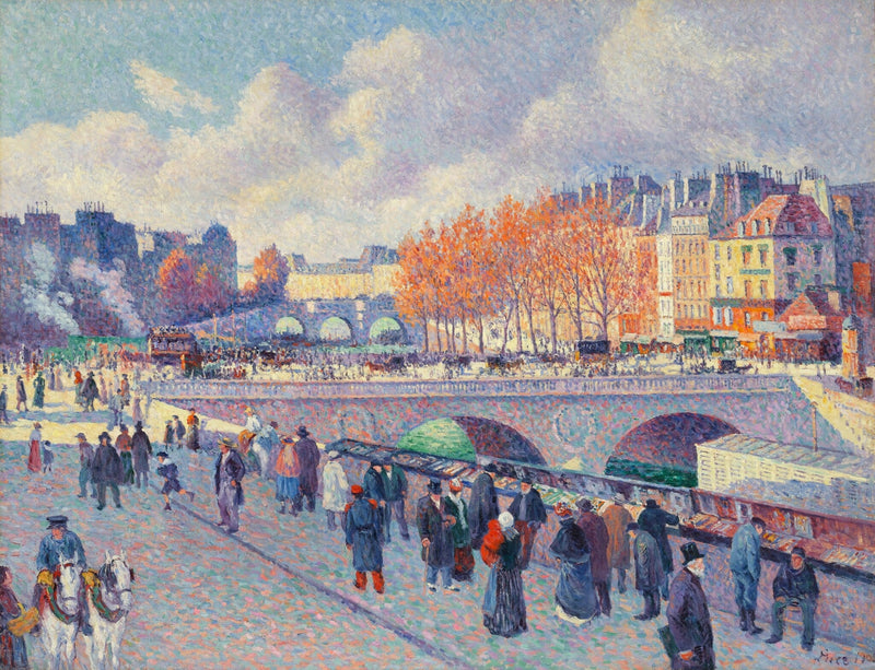The Seine at Saint-Michel Bridge - Maximilien Luce