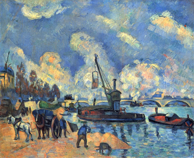 The Seine at the Austerlitz Quay - Paul Cézanne
