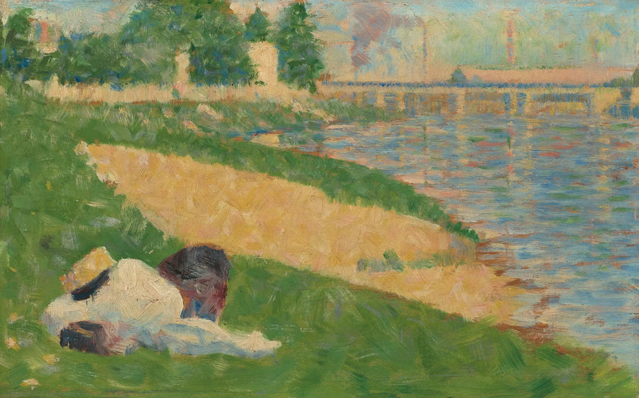 The Seine with Clothes on the Bank - Georges Seurat