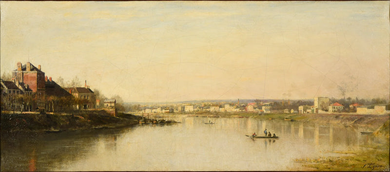 The Seine in front of Saint-Denis - Stanislas Lépine