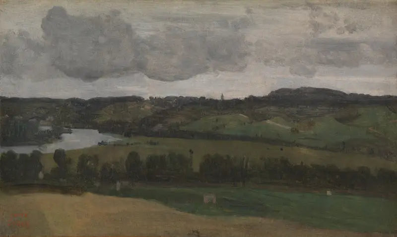 The Seine near Rouen - Jean-Baptiste Camille Corot
