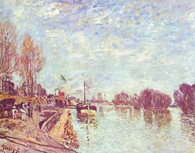 The Seine near Suresnes - Alfred Sisley