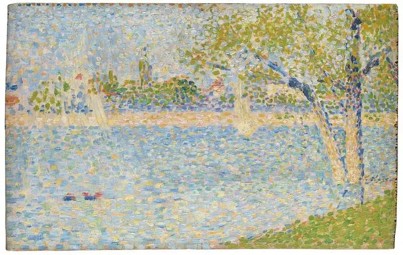 The Seine viewed from the Grande Jatte - Georges Seurat