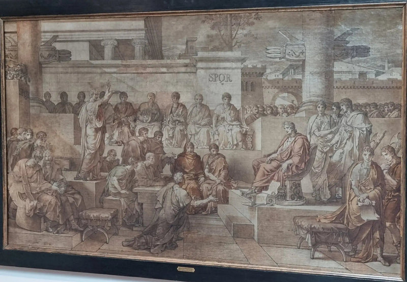 The sentence of Ligarius - Charles Meynier