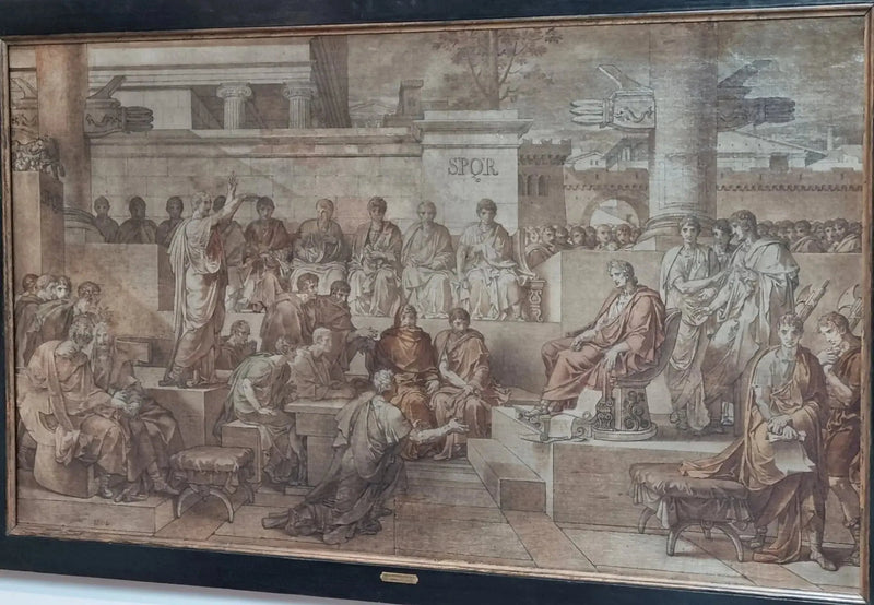 The sentence of Ligarius - Charles Meynier