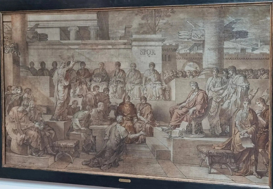The sentence of Ligarius - Charles Meynier