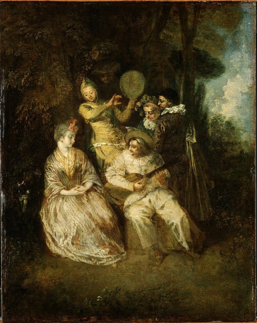 The Italian Serenade - Antoine Watteau